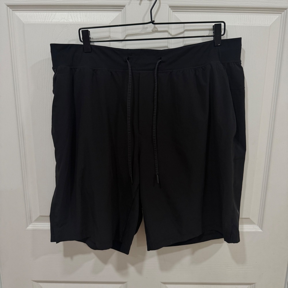 Lululemon Pace Breaker Lined Shorts 7 Black Mens XXL Running Training Gym